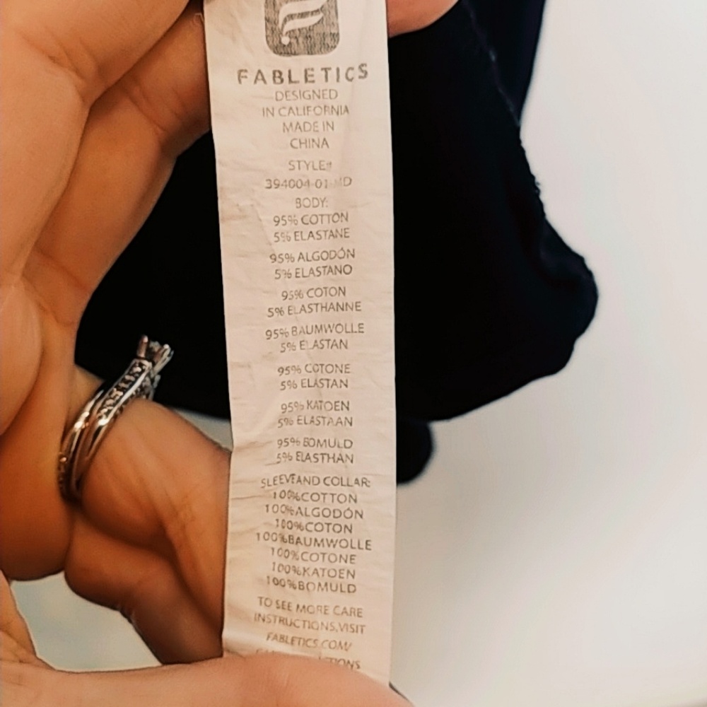 Fabletics | Open front Draped Cardigan Black Med - Picture 4 of 4